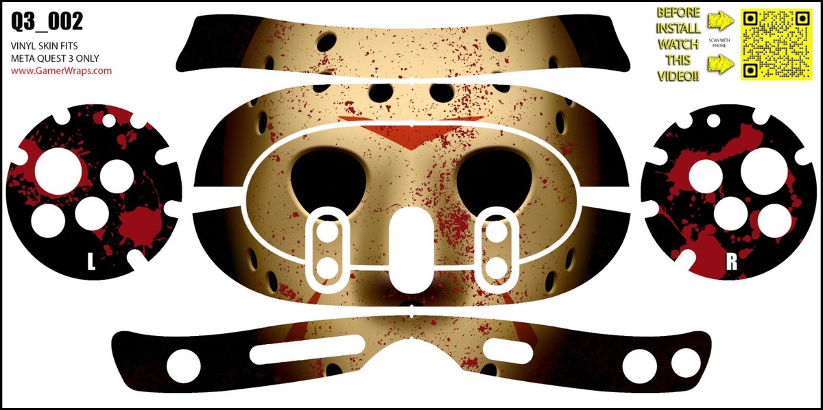 Skin wrap that fits Quest (design 002)