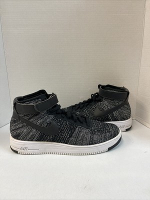 Nike Air Force 1 Ultra FLyknit Mid Oreo 2016 Size 11.5 Used 817420-004 |  eBay