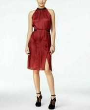 Guess Essie Colorblocked Cutout Dress~XS~Zinfandel Multi~NWT