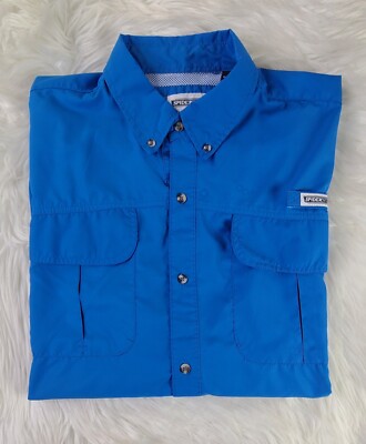 SPIDERWIRE Men's (XL/XG 46-48 Vented Outdoor Fishing Shirt Collared Button Down