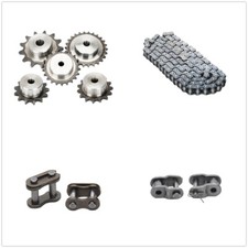 08B Chain Drive Flat Sprocket 9 - 60 Tooth Pitch 12.7mm Roller Chain Chain Links