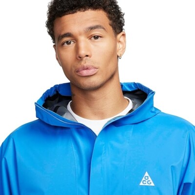 Nike ACG Storm-Fit Cascade Rain Full-Zip Up Jacket Blue Men's Size