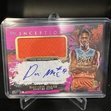 2021-22 Topps Inception Overtime Elite Autographs Magenta IADM Davion Mace 17/99