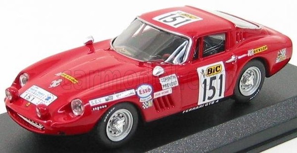 Best Model 1/43 Ferrari 275 GTB4 151 Tour De France 1970 Modellino Statico-image