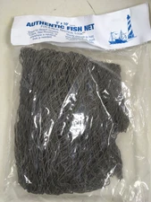 Authentic Used Fishing Net 5'x10' - Fish Netting - Old Vintage Nautical Decor