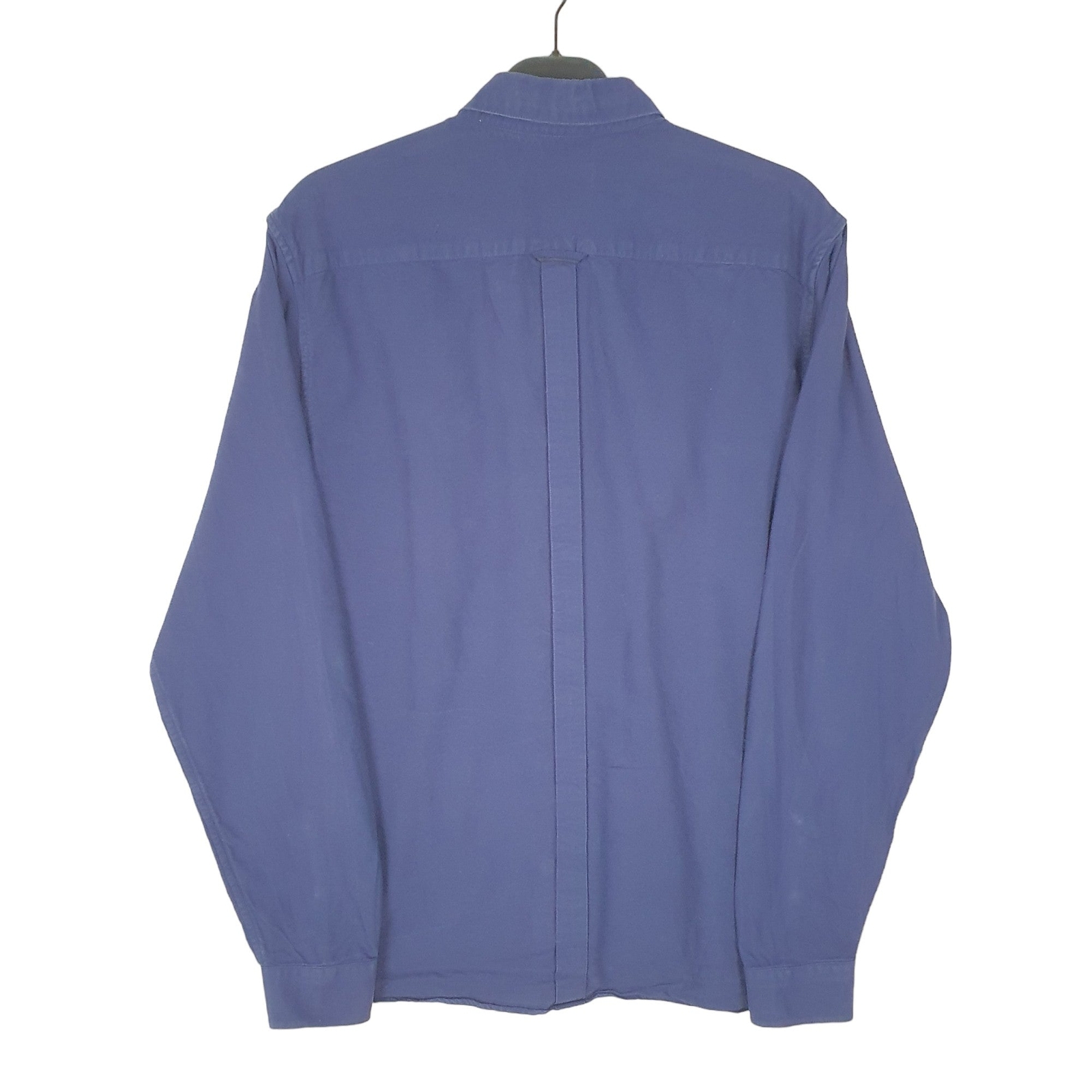 FRED PERRY Navy Shirt Long Sleeve Casual Cotton Mens M image 3