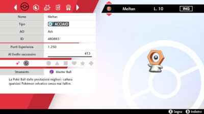 Pokémon Shiny Métalosse 6IVs Niveau 100 - Pour Pokémon Légendes Z-A - Baron En Masterball