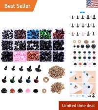 285 Pcs Plastic Safety Eyes and Noses Set for Crafting Dolls  Teddy Bears