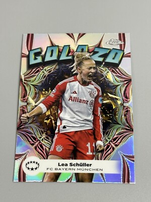 Lea Schuller 2023-24 Topps Chrome Women s UEFA CL Golazo GZ-3 Bayern Munich
