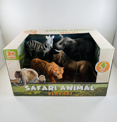 Safari Animals Play Set pc Set Plastic Ages 3+