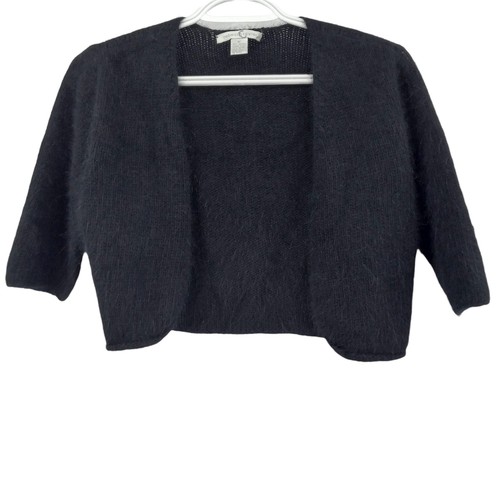 Rebecca Taylor Black Angora Rabbit Hair 