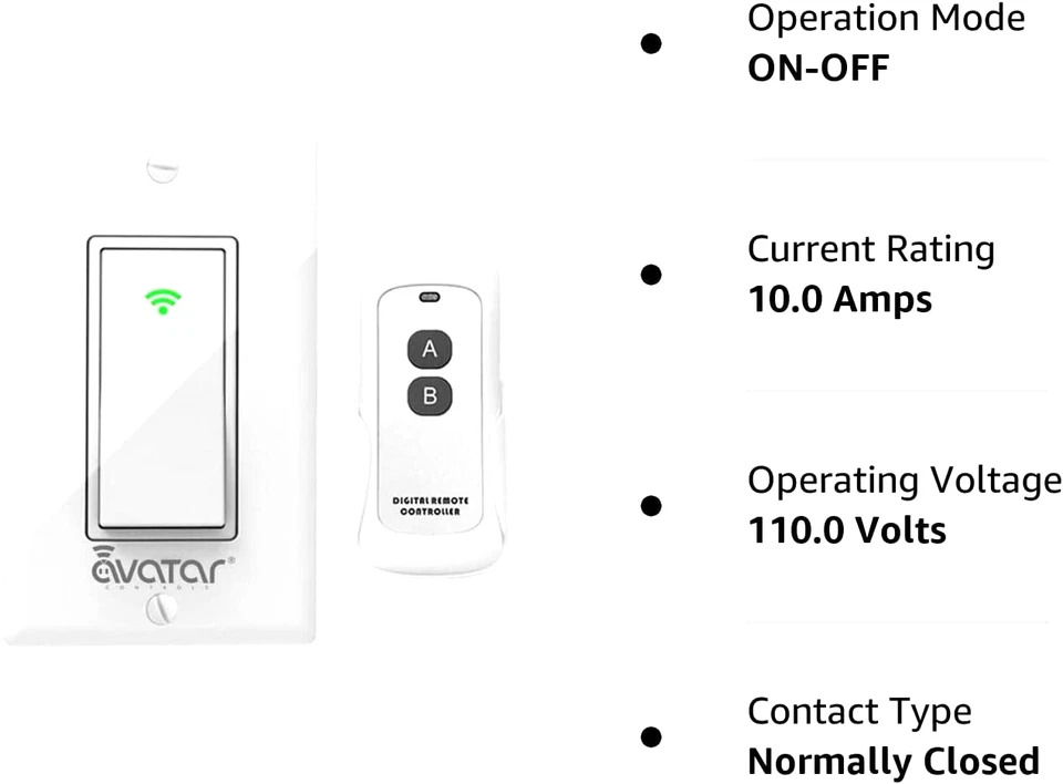 Smart WIFI In-Wall Switch For Alexa Google Home APP With Remote Control&Schedule - Image 2 of 4