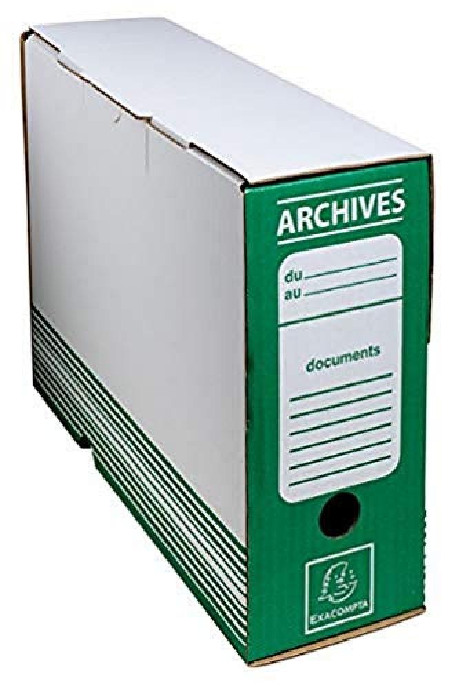Boite archive dos 100mm carton ondule couleurs - NUOVO
