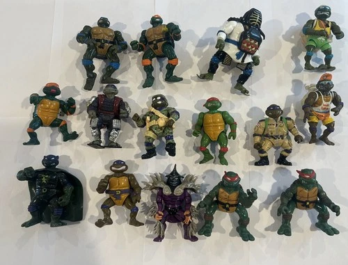 vintage teenage mutant ninja turtles lot 1988-1996  TMNT 15 figures