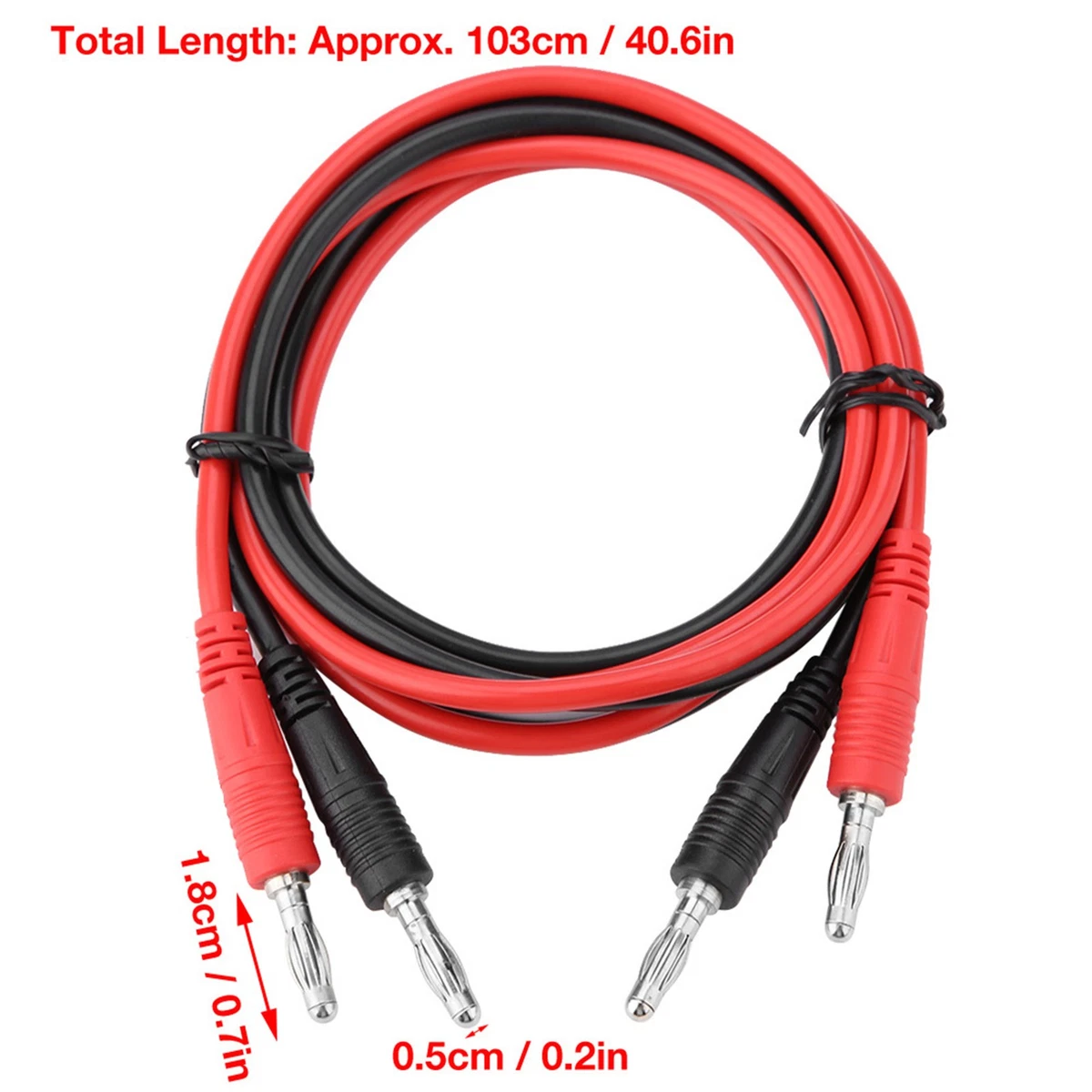 Multimeter Testing Cable Durable 4mm Banana Plug Leads For Lab Testing GF