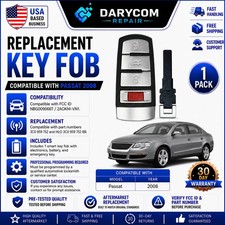 Flip Key Fob for Volkswagen Passat 2008-2010 ...