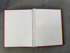 Photo album - 9 double sided pages.