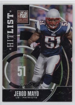 2011 Donruss Elite Hit List Black 10/99 Jerod Mayo #14 6f8