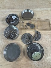 Vintage Estate Fresh Lot Of Pocket Watch Parts Repair