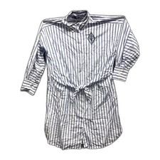 Lauren Ralph Lauren Dress Blue and white Size 16w Women's NWOT NWT