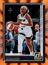 2025 Panini Dana Evans Donruss Orange /199 WNBA Card