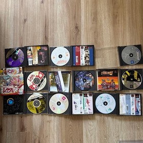 PS1 Sega Saturn Bundle Tested with Clear Case Includes Toa Seirei Ou 3x3 Eyes