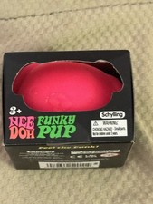 Schylling Funky Pup Squeeze Ball Pink Stress Reliever
