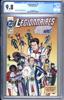 LEGIONNAIRES #1 CGC 9.8 (1993)  WHITE PAGES -- DC COMICS