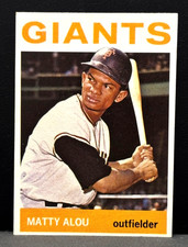 1964 Topps #204 SetBreak Matty Alou - San Francisco Giants - VINTAGE - EXCELLENT