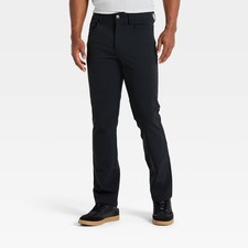 Men's Slim Straight Fit Five Pocket Pants - Goodfellow  Co Black
