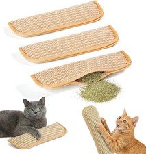 Interactive Catnip Chew Toy, Sisal Pillow 11-inch x 3.34-inch, 3PCS