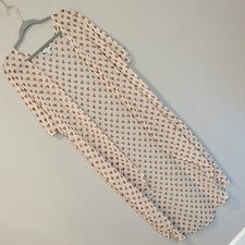 Cream Kimono with Red Leaf Pattern