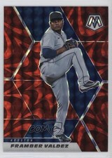 2021 Panini Mosaic Reactive Red Mosaic Prizm Framber Valdez #83 05up