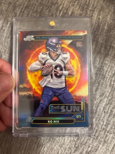 2024 Topps Cosmic Chrome - Planetary Pursuit Bo Nix #PPSU-BN Sun (RC)