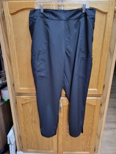 unisex Black Scrub Pants W/Back Section Elastic Waistband By Scrubstar Sz XL/XG