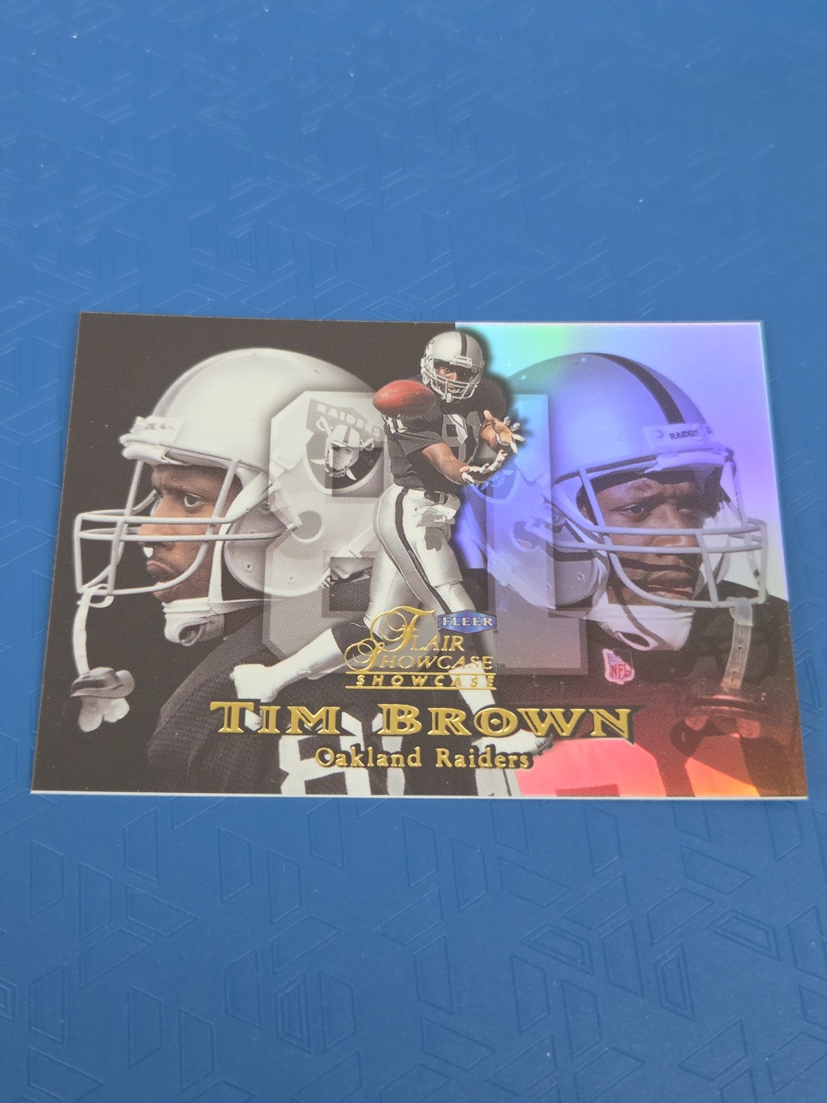 1999 Flair Showcase #103 Tim Brown Oakland Raiders FOOTBALL Card 2I