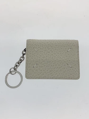 Estuche para tarjetas Maison Margiela de cuero blanco para mujer S56UI0128 usado - Imagen 2 de 6