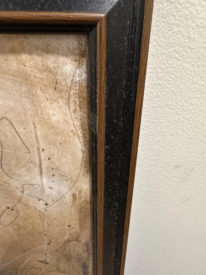 Impresión de pintura de saxofonista de jazz enmarcada - arte de pared en tono sepia Foto 2 de 2