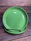 DINNER deep bowl PLATE shamrock green HOMER LAUGHLIN FIESTA 10 3/8"