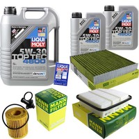Mann Inspektionspaket 7L Liqui Moly Top Tec 5W-30 FüR Toyota RAV 4 IV 2.2 D 4WD