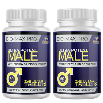 Bio Max Pro- Men's Health & Bodybuilding- 2 Bottles- 120 Tablets