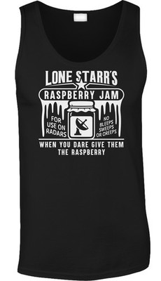Lone Starr Raspberry Jam Movie Parody Spaceballs Film Joke Funny Mens Tank
