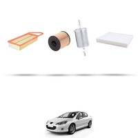 Hoffcar Set Service - 4 Filter Kompatibel Mit Peugeot 407 1.8 16V 92Kw Von 2