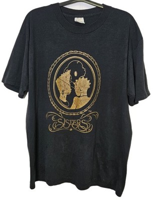 Vintage 1995 Sisters Creed T-Shirt Large Black Faith Empowerment Graphic