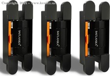 Cerniera idraulica per gnocchi set di 3 Sai Lanka HA-Y60 porta nascosta nera