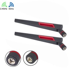 2pcs Antennas 12dBi 2.4GHz Dual-Band Wireless Network Antenna IP Camera