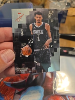 VICTOR WEMBANYAMA 2025-26 Topps Signature Class AFTER IMAGE INSERT! SPURS