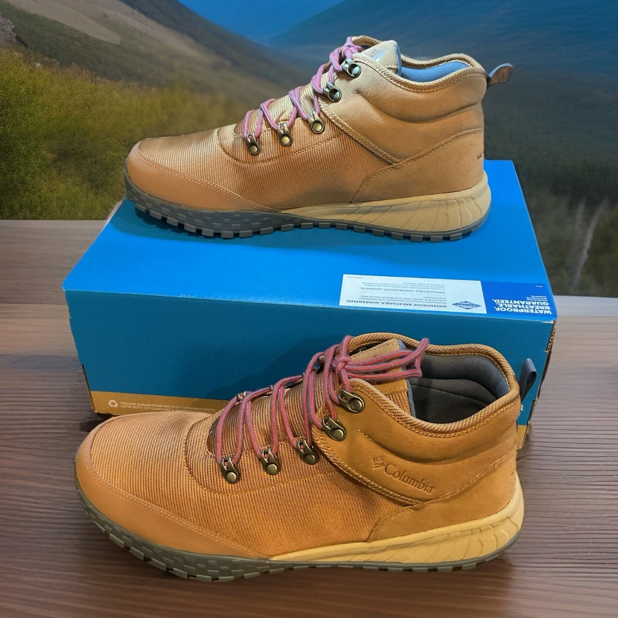 Columbia Men Hiking Boot Fairbanks BM9774-286 Mid Waterproof Graphite Size 13 M