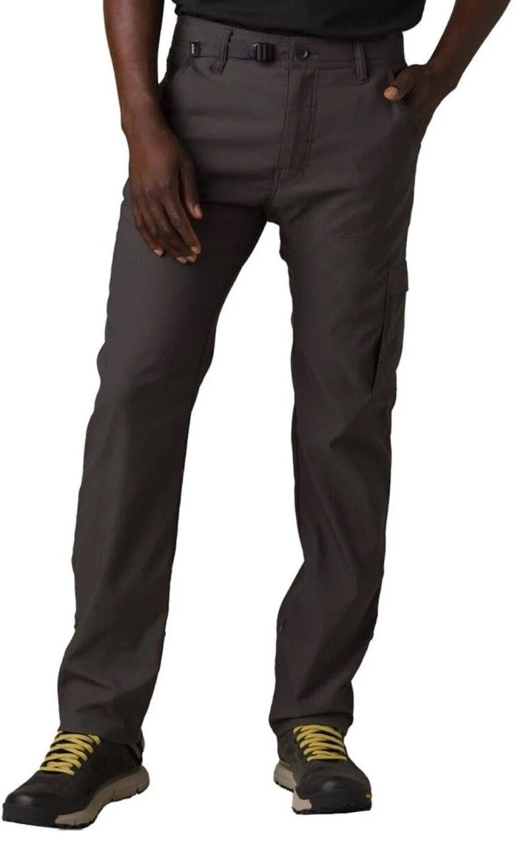 Prana Men’s Stretch Zion Pant ll Dark Iron Relaxed Fit Pants- Size 33/32 Comfort