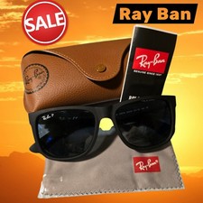 Ray-Ban Sunglasses Black Frame Made In Thailand Luxottica Unisex Fast Shipping
